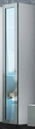 Vitrinë muri Vigo 180, me xham, 180x40x30cm, e bardhë gri