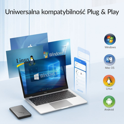 Kuti e jashtme Orico 2.5", USB C 3.1 6Gbps, e bardhë