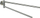 Mbajtëse peshqirësh Wenko Double Rod, çelik inox, argjendtë