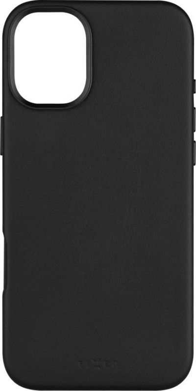 Futrollë FIXED MagLeather për iPhone 16 Plus, MagSafe, lëkurë, e zezë