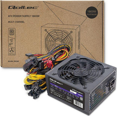 Burim energjie Qoltec Gaming Miner, 1800 W, i zi