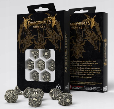 Set zare Q-Workshop Dracopolis Scandinavian Blackfang, 7 copë, të zi me argjend