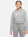 Bluzë me kapuç Nike Sportswear Club Cropped për goca, french terry, madhësia M, gri charcoal