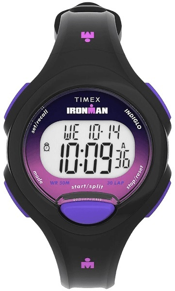 Orë dore për femra Timex Ironman TW5M55200, e zezë