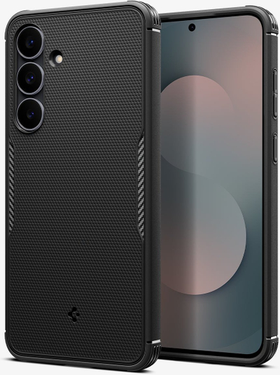 Kapak telefoni Spigen Core Armor për Samsung Galaxy S25 FE, i fortë ndaj goditjeve, i zi