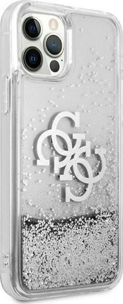 Mbrojtëse GUESS 4G GUHCP12LLG4GSI iPhone 12 Pro Max 6,7", e argjendtë