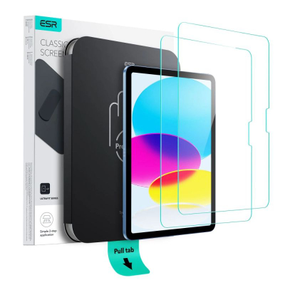 Заштитно стакло ESR UltraFit за iPad 10.9\" 2022, калено стакло, сет 2 парчиња, проѕирно