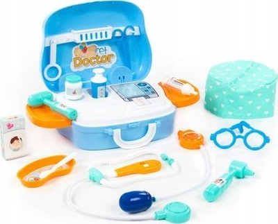 Set loje doktori Polesie 94223, 18 pjesë, valixhe me rrota, blu