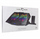 Bazë ftohëse laptopi White Shark Ice Shadow, deri 17.3", RGB, e zezë
