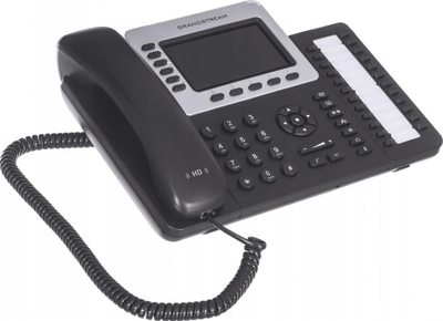 Телефон VoIP Grandstream GXP2160, 6 SIP линии, екран 4.3\", црн