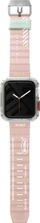 Rrip për Apple Watch Skinarma Shokku, 42 44 45mm, silikon, rozë e çelët
