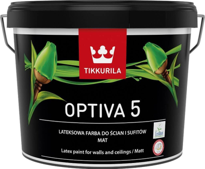 Bojë murale Tikkurila Optiva Matt 5, emulsioni, mat, 5 10L, e bardhë