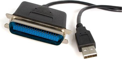 Kabllo StarTech USB A - IEEE 1284 (ICUSB1284), 1.8m, e zezë