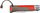 Thikë xhepi Opinel No. 08 Outdoor, palosshme, me dorëz ergonomike, e kuqe
