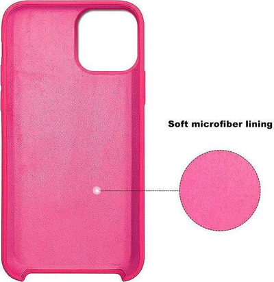 Kllëf telefoni Liquid Case për Samsung A03s, silikon, me mikrofibër, rozë