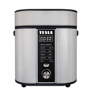 Tenxhere multifunksionale Tesla MultiCook RC400 Low Carb, 2.1L, ekran digjital, e bardhë