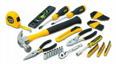 Set veglash Stanley STMT0-94248, 65 copë, në kuti, i verdhë