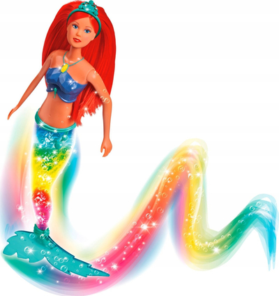 Kukull sirenë Simba Steffi Shining Mermaid, 39 cm, me dritë, shumëngjyrëshe