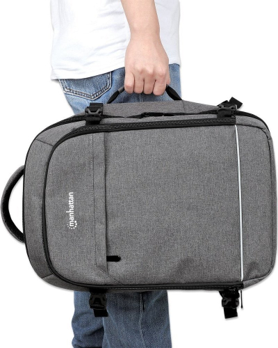 Çantë shpine Manhattan Laptop Backpack, 17.3\", 40L, gri
