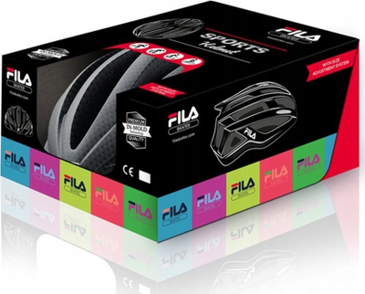 Helmetë biçiklete Fila Skate Fitness S-M, teknologji in-mold, e zezë