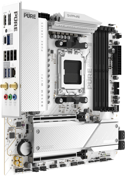 Pllakë amë Sapphire Pure B850M WiFi, socket AM5, DDR5, Micro ATX