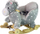 Kalë lëkundës Leantoys Rocking Horse Ride-on 2in1 Dots, me muzikë, gri me pika të bardha