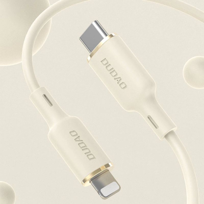 Kabllo kariku Duedao L7SCL USB C në Lightning, 30W, 1m, ngjyrë bejxhe