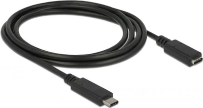 Kabllo Delock USB-C - USB-C, 1.5m, e zezë