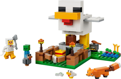 Set lodrash Lego Minecraft 21585 Chicken Farm, fermë pule