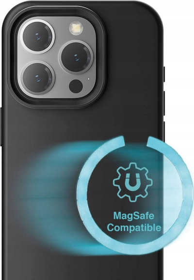 Kapak telefoni 4smarts 540580 për iPhone 15 Pro, me MagSafe, i zi