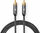Kabllo subwoofer Nedis Profigold Fabritallic, 5 m, RCA mashkull-mashkull, gri metalike