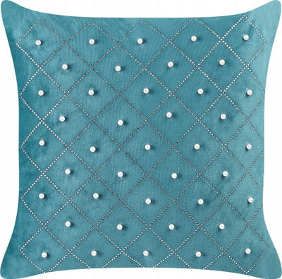 Set me jastëkë dekorativë Beliani YARROW, 2 copë, 45x45cm, kadife, teal