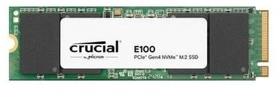 Внатрешен SSD Crucial E100 1TB, NVMe M.2 2280, PCIe, црн