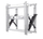 Mbajtëse murale B-Tech Universal Heavy Duty Pop-Out, 42"-120", VESA 600x400, e zezë