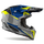 Helmetë motocross Airoh Aviator 3 Push, karbon, madhësia S, gri blu neon e verdhë e zezë