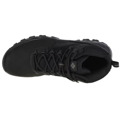Планинарски чизми Columbia Newton Ridge Plus II Waterproof, кожа, ѓон Omni Grip, црни