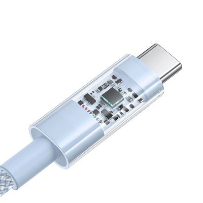 Kabllo karikimi Baseus Gem, USB në USB Type C, 100W, 1m, blu