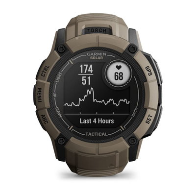 Orë sportive Garmin Instinct 2X Solar Tactical, GPS, 50mm, ngjyrë coyote tan