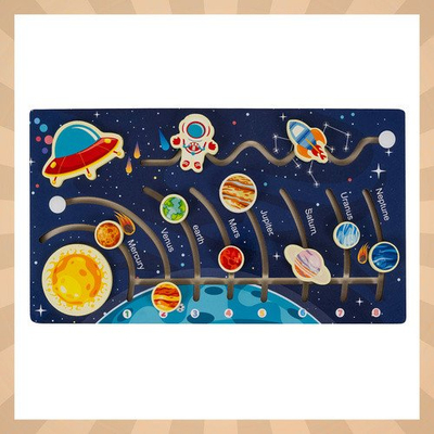 Puzzle druri Kruzzel 26696, sistem diellor, edukativ për fëmijë