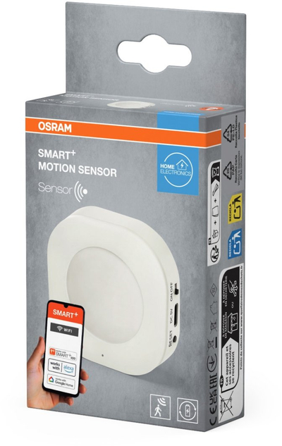 Senzor lëvizjeje Osram SMART+ Motion Sensor, WiFi, kompatibil me Alexa dhe Google Home, i bardhë