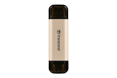 USB flash Transcend JetFlash 930C TS128GJF930C, 128GB, USB 3.2, 2 në 1, ngjyrë flori