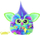Lodër interaktive Furby Galaxy, elektronike, që ndriçon në terr, shumëngjyrëshe
