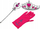 Set aksesorësh princeshe LEAN Toys Little Princess, shkop magjik kurorë doreza gërsheta, rozë
