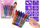 Set stilolapsa xheli për tatuazhe LeanToys, 6 copë, me xixa, shumëngjyrëshe