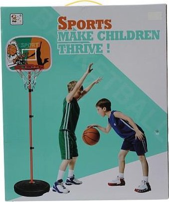 Set basketbolli për fëmijë Basketball 536128, lartësi deri 2 m, me tabelë dhe rreth