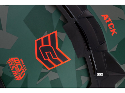 Helmetë integrale Cassida Aero ATCK, polikarbonat, homologim ECE 22.06, kamuflazh jeshile e zezë gri portokalli