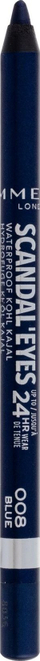 Laps sysh Rimmel ScandalEyes 24-orësh Waterproof, 1.2g, ngjyra 008 Blue