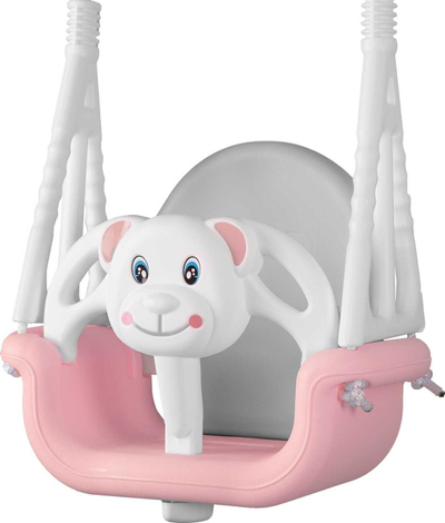 Lëkundëse kopshti për kalamaj Garden Swing 3‑në‑1, deri 30 kg, modulare, rozë