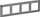 Kornizë katërshe Legrand Valena Life, 86 x 299 mm, steel