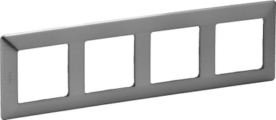 Kornizë katërshe Legrand Valena Life, 86 x 299 mm, steel